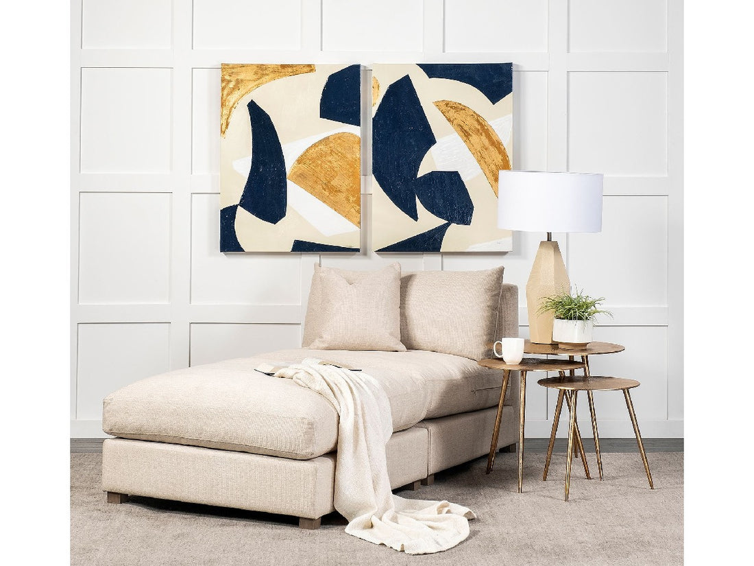 Valence Beige Ottoman | Calgary Furniture Store
