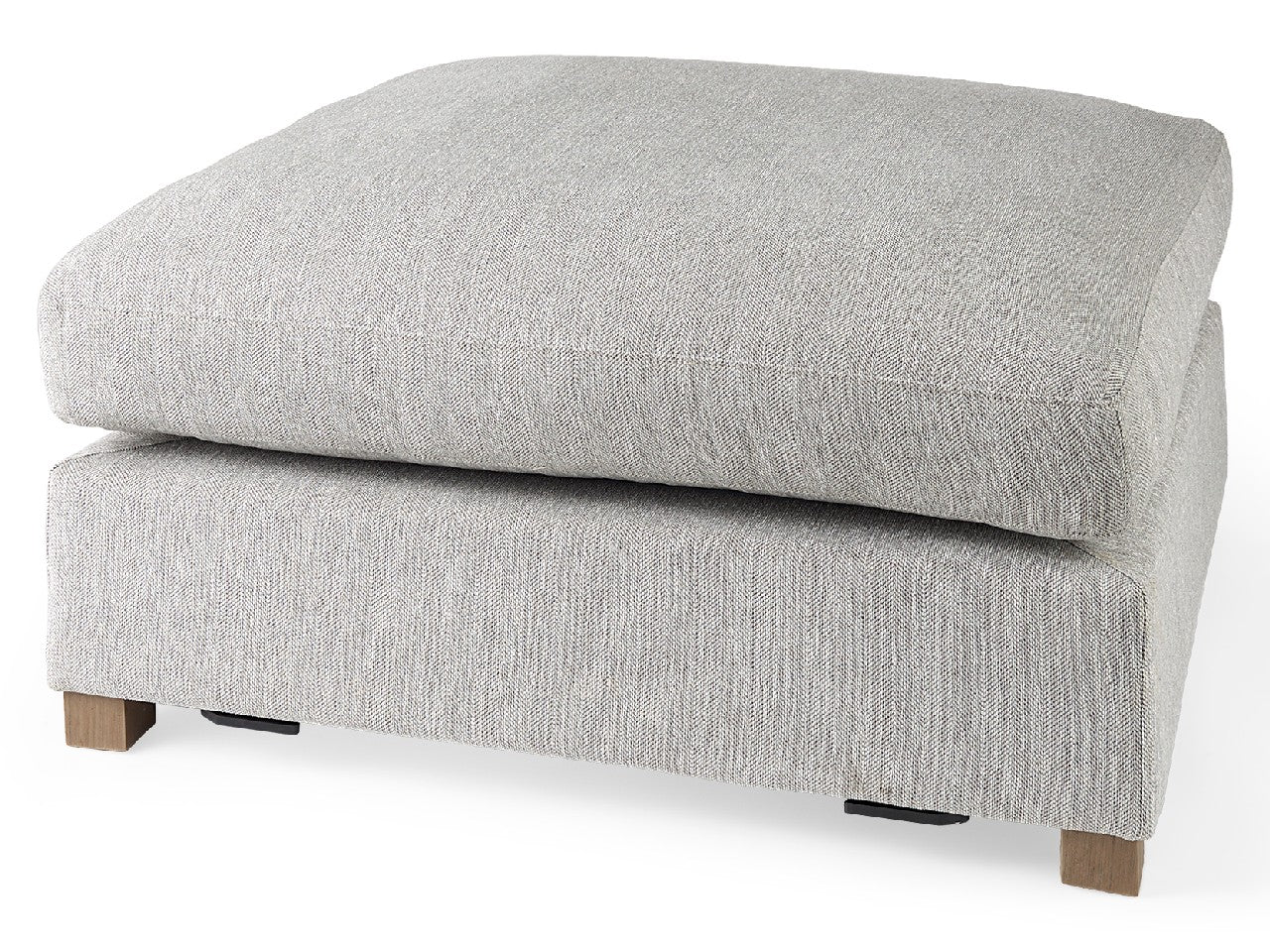 Valence Gray Ottoman | Calgary Furniture Store