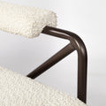 Vicunya Accent Chair - Off White Fabric Wrap Metal Frame | Calgary Furniture Store