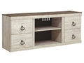 Willowton Brown Light Media Cabinet | Calgary Furniture Store
