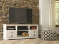 Willowton Whitewash Media Cabinet | Calgary Furniture Store