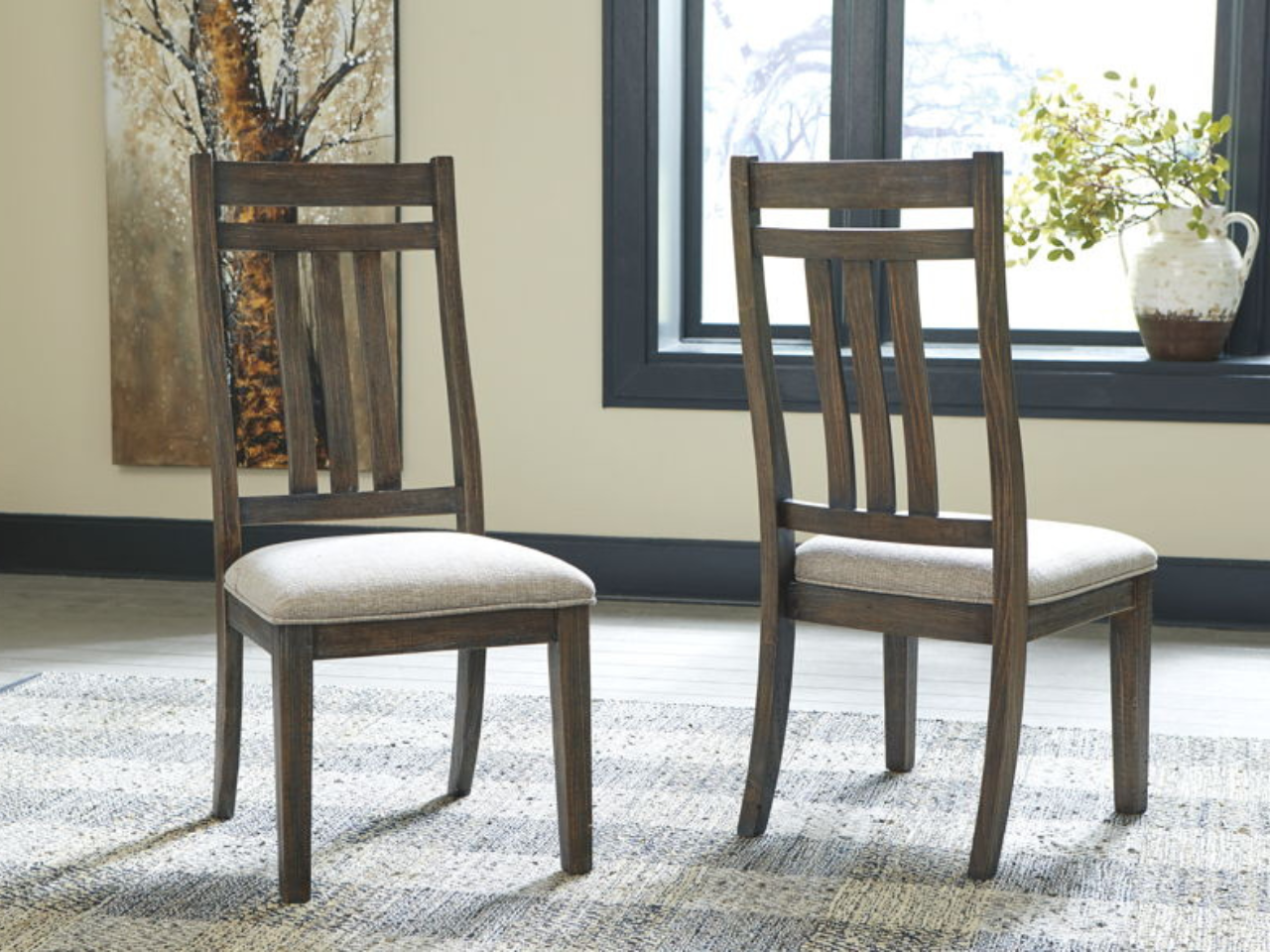 Wyndahl Rustic Brown Dining Chair Showhome Furniture