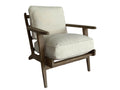 Yale Arm Chair - Performance White | Calgary Furniture Store