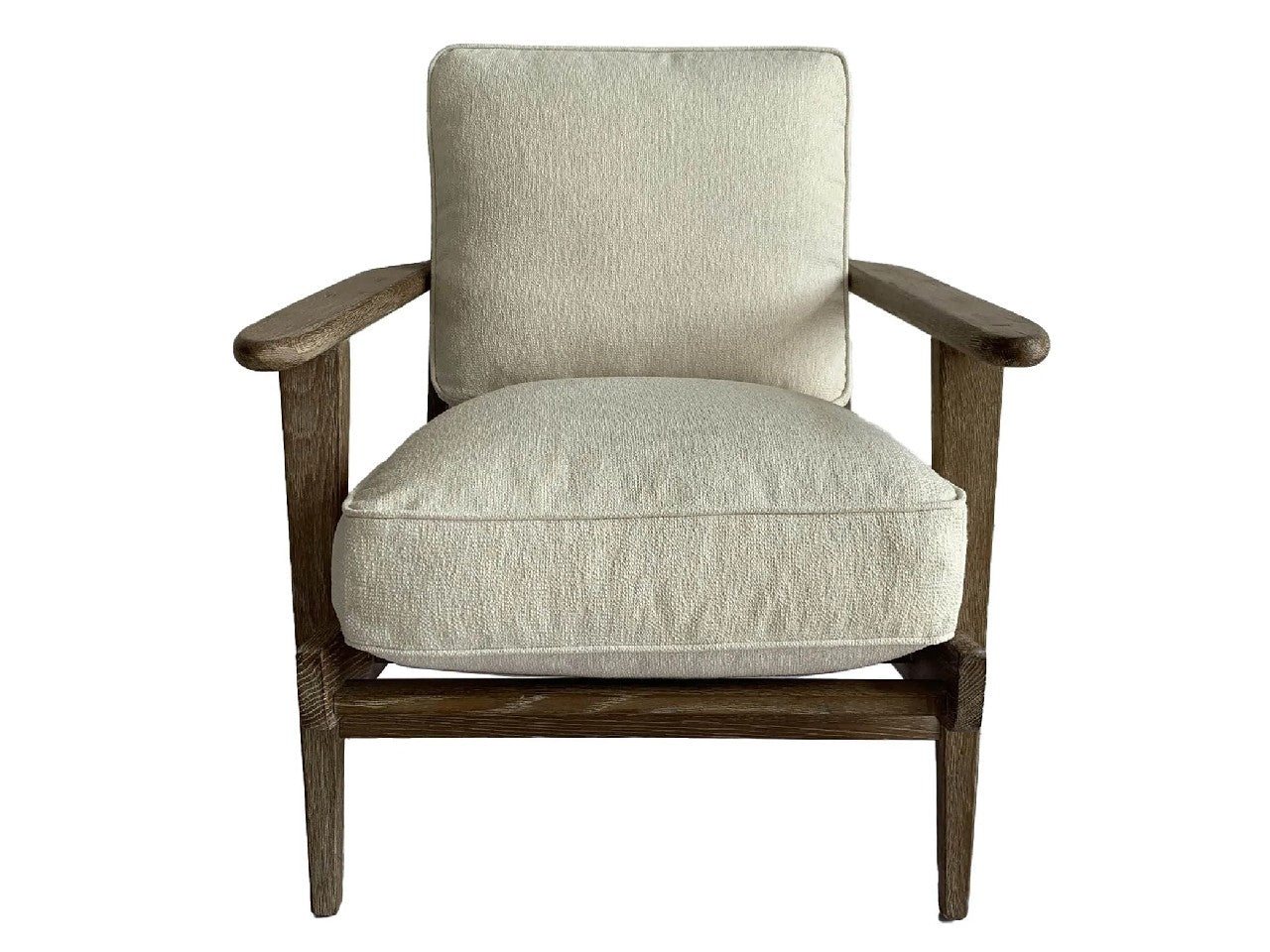 Yale Arm Chair - Performance White | Calgary Furniture Store