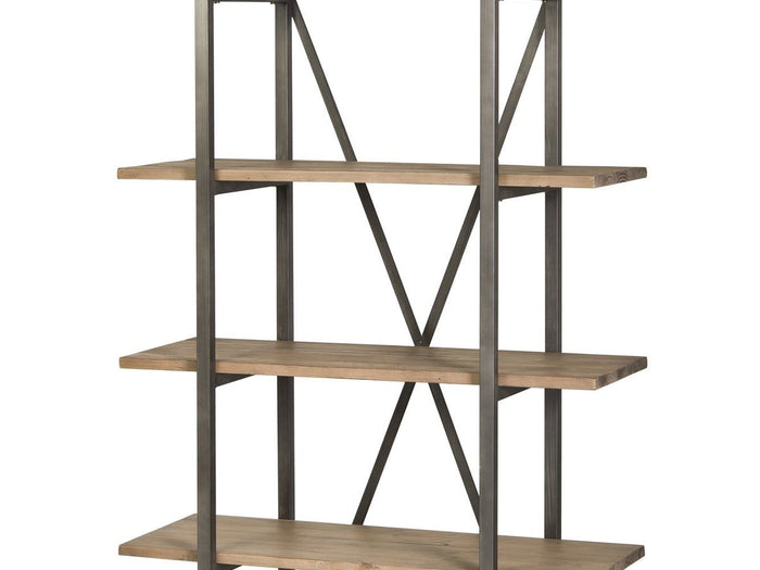 Aghan Cain Small Rack - Salvaged Grey/ Steel | Calgary Furniture Store