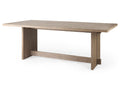 Aida Light Brown Dining Table in a white background 