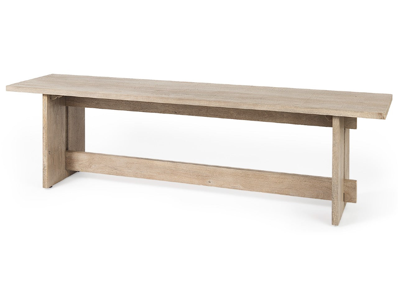 Aida Light Brown Dining Bench | Calgary Furniture Store