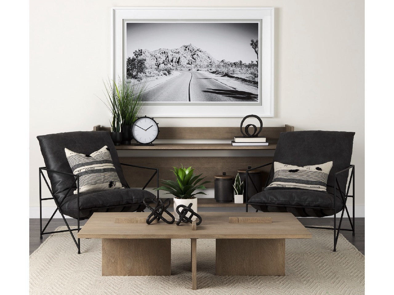 Aida Light Brown Rectangle Coffee Table | Calgary Furniture Store