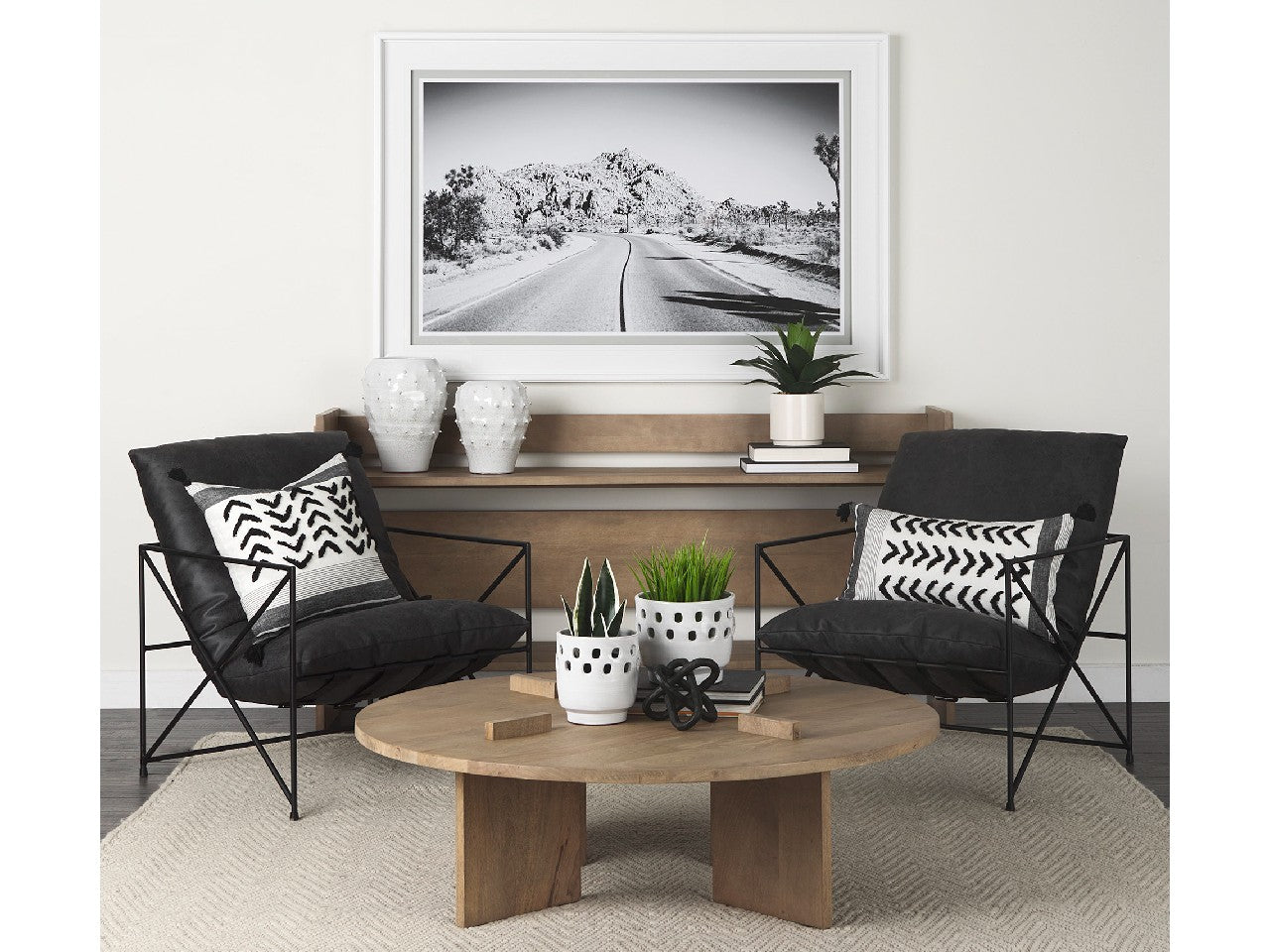 Aida Natural Console Table | Calgary Furniture Store