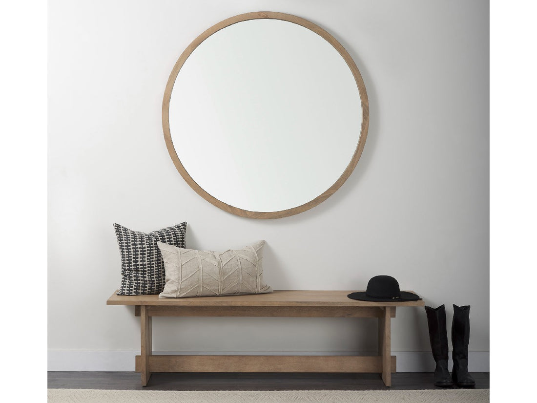 Aida Natural Dining Bench | Calgary Furniture Store
