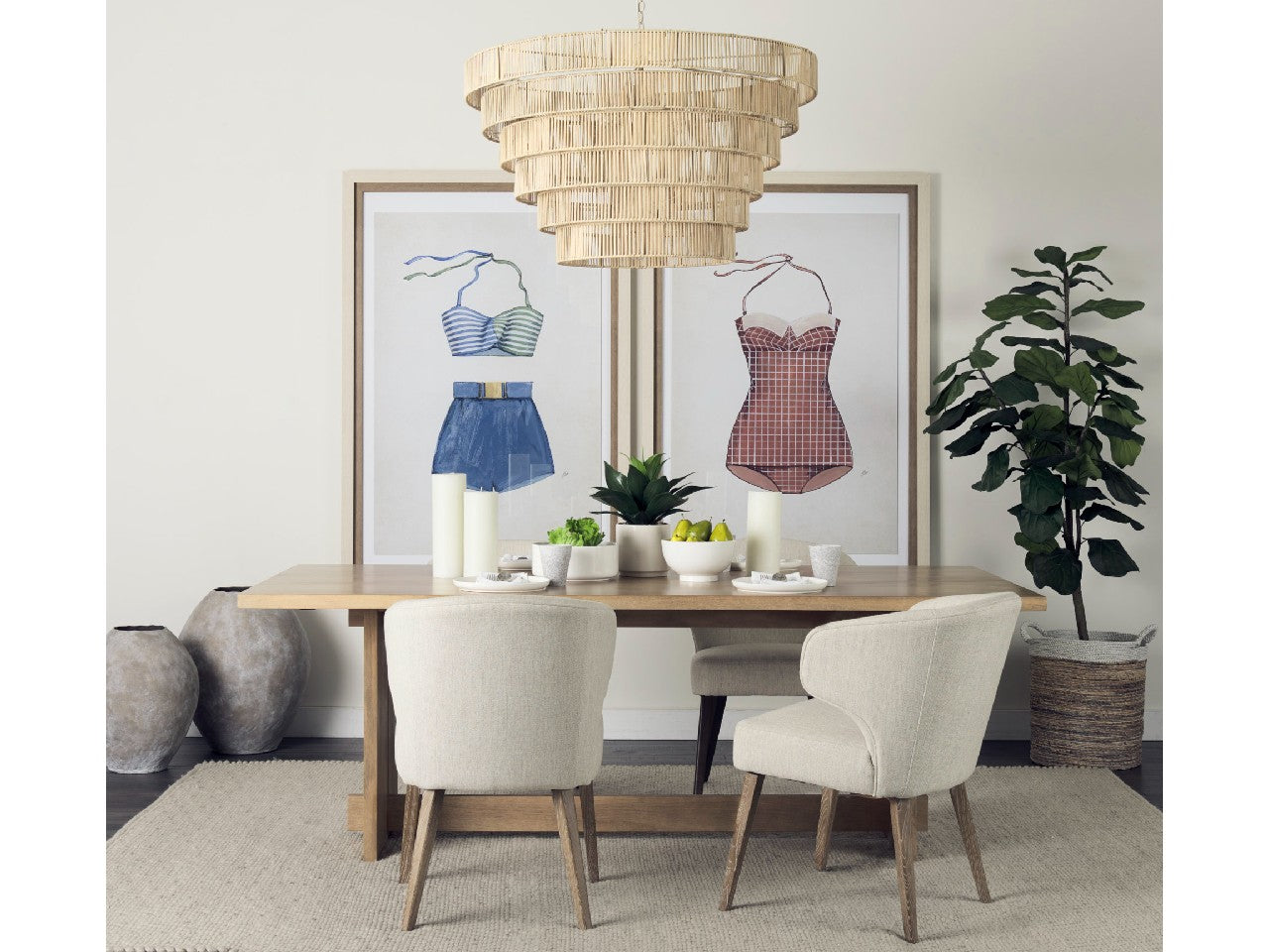 Aida Natural Dining Table | Calgary Furniture Store