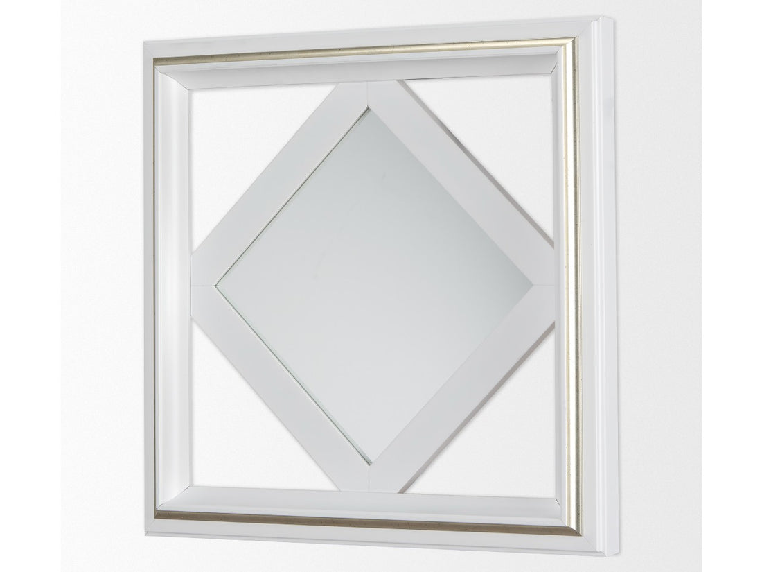 Aliya Mirror - White | Calgary Furniture Store