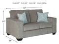 Altari Light Gray Loveseat | Calgary Furniture Store