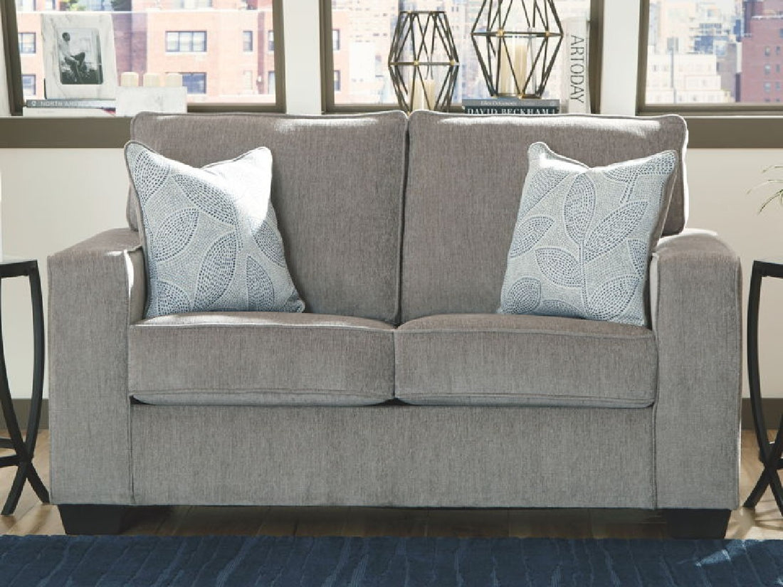 Altari Light Gray Loveseat | Calgary Furniture Store
