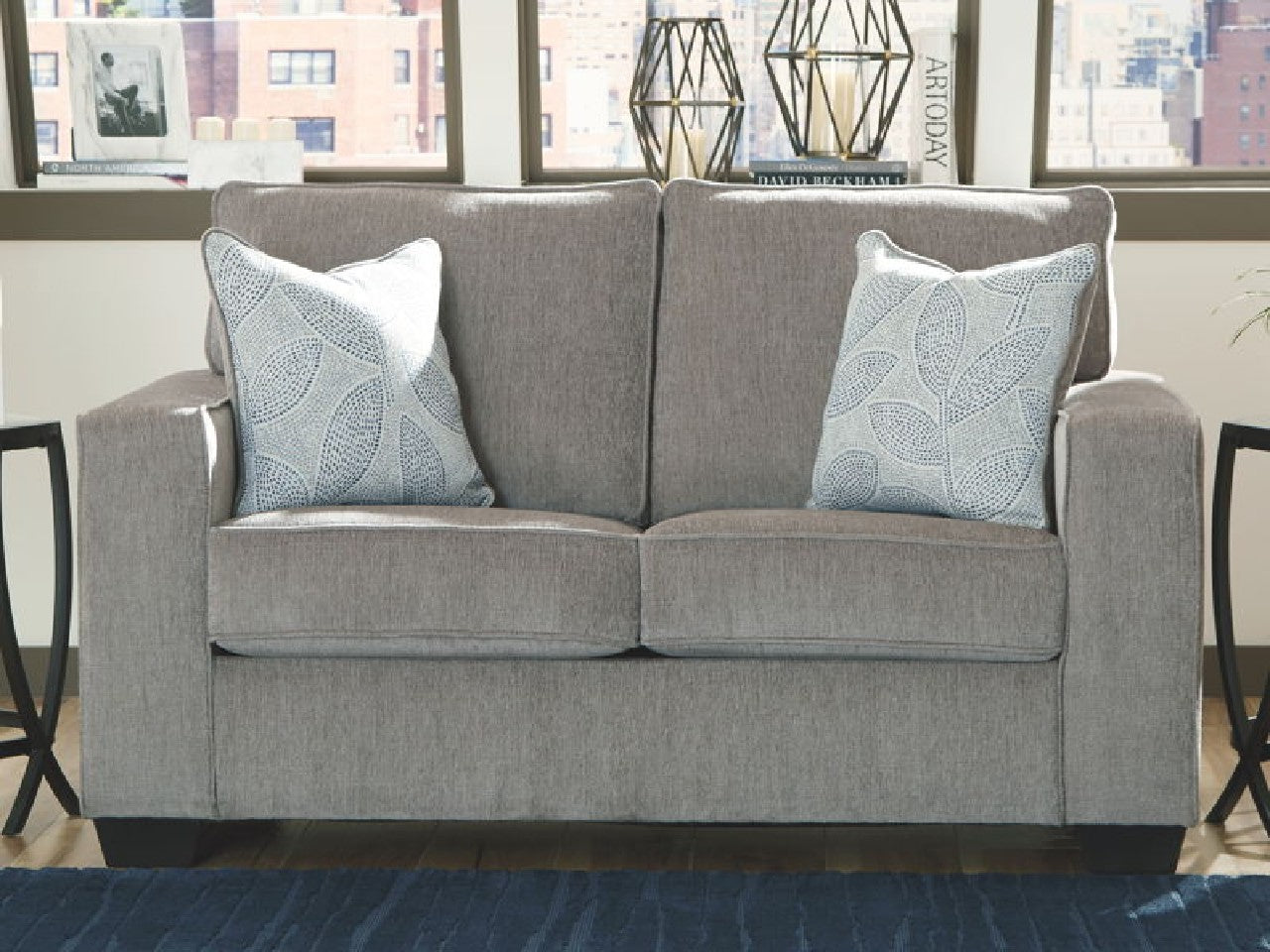 Altari Light Gray Loveseat | Calgary Furniture Store