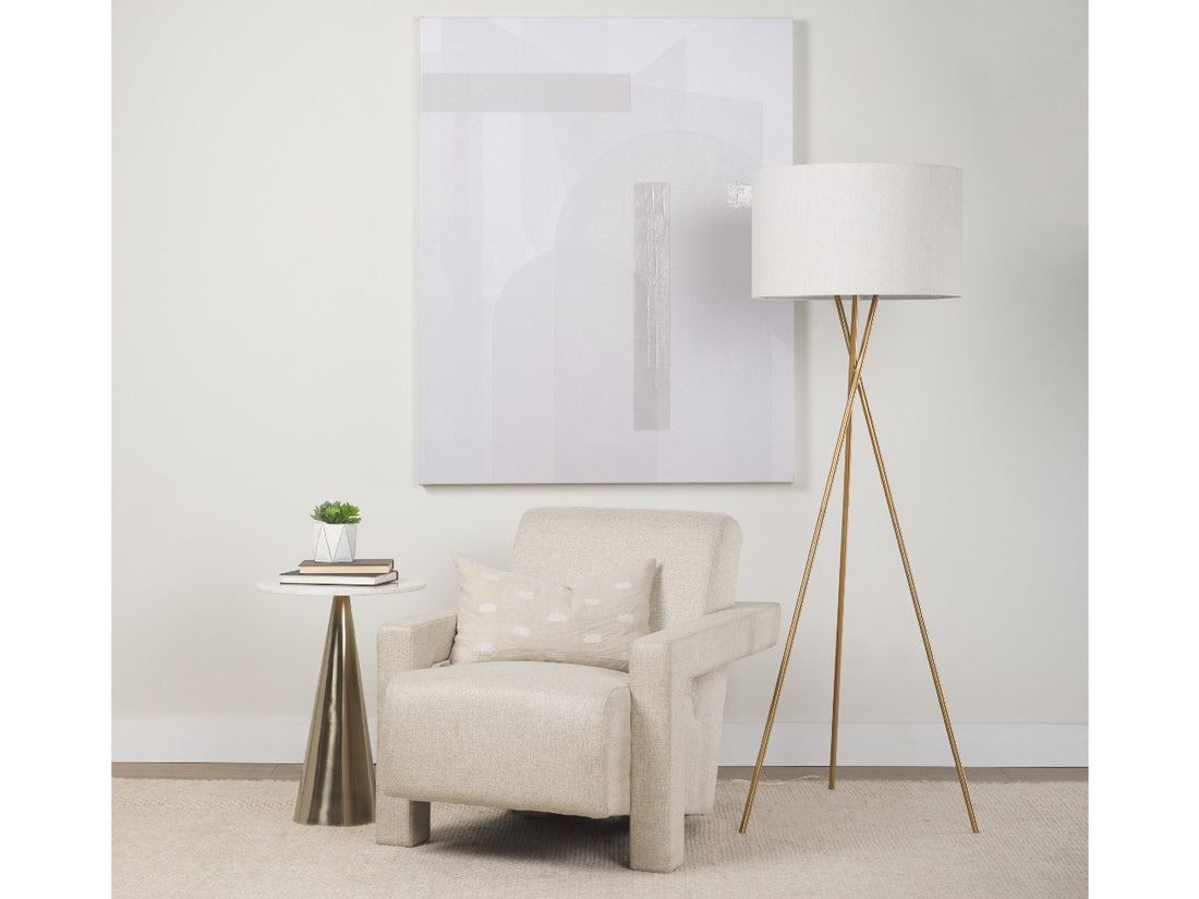 Ambrose Floor Lamp - Gold | Calgary Furniture Store