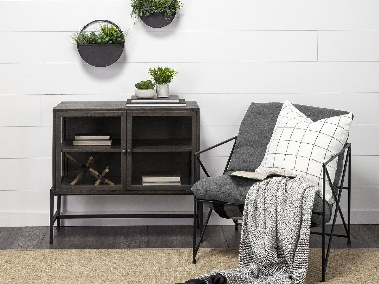 Arelius Dark Accent Cabinet | Calgary Furniture Store