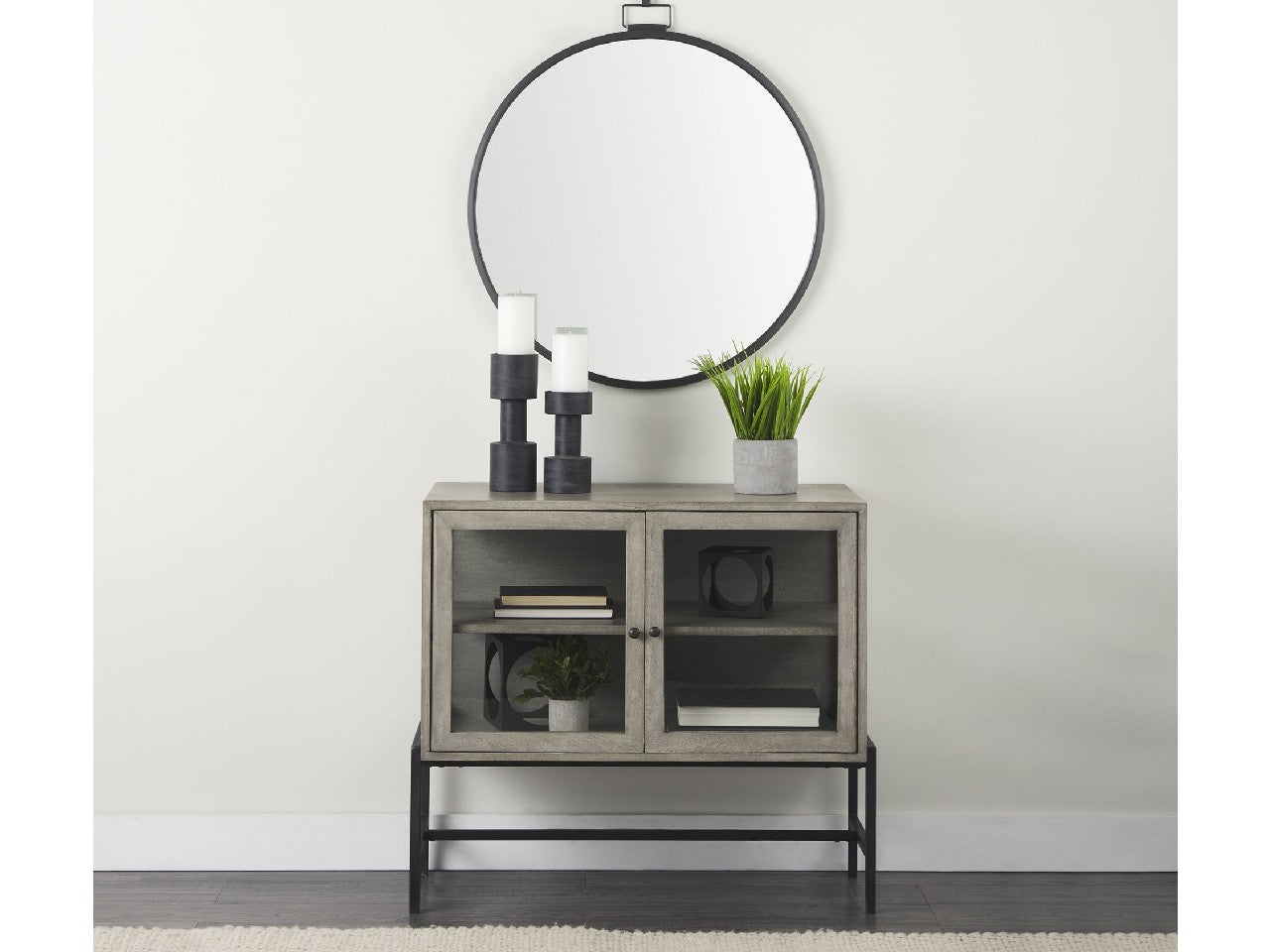 Arelius Gray Accent Cabinet | Calgary Furniture Store