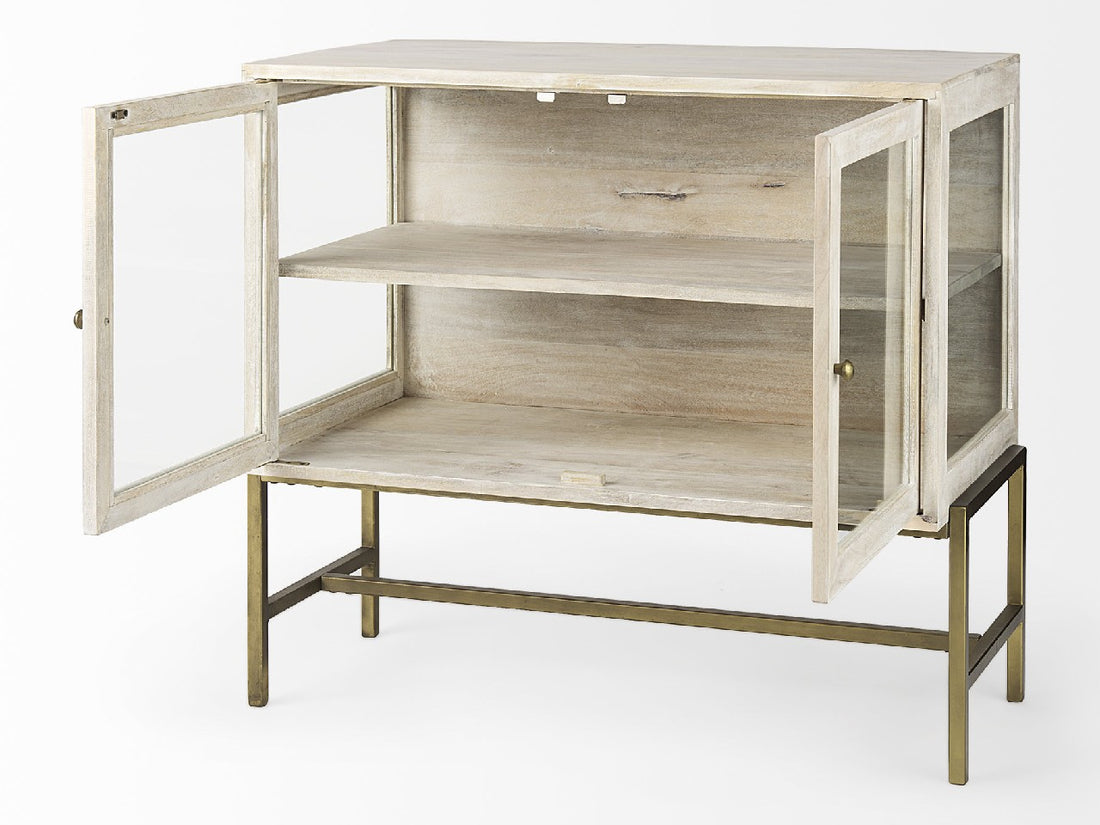 Arelius White Accent Cabinet | Calgary Furniture Store