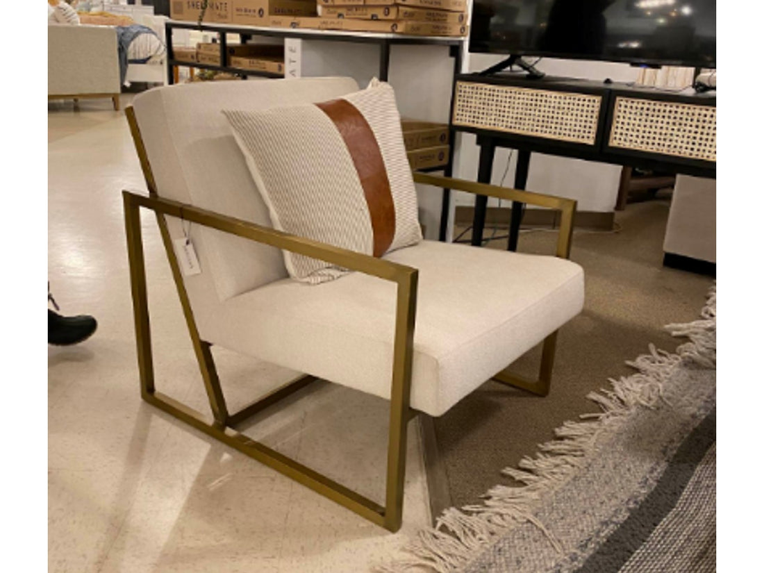 Armelle Cream Accent Chair | Calgary Furniture Store