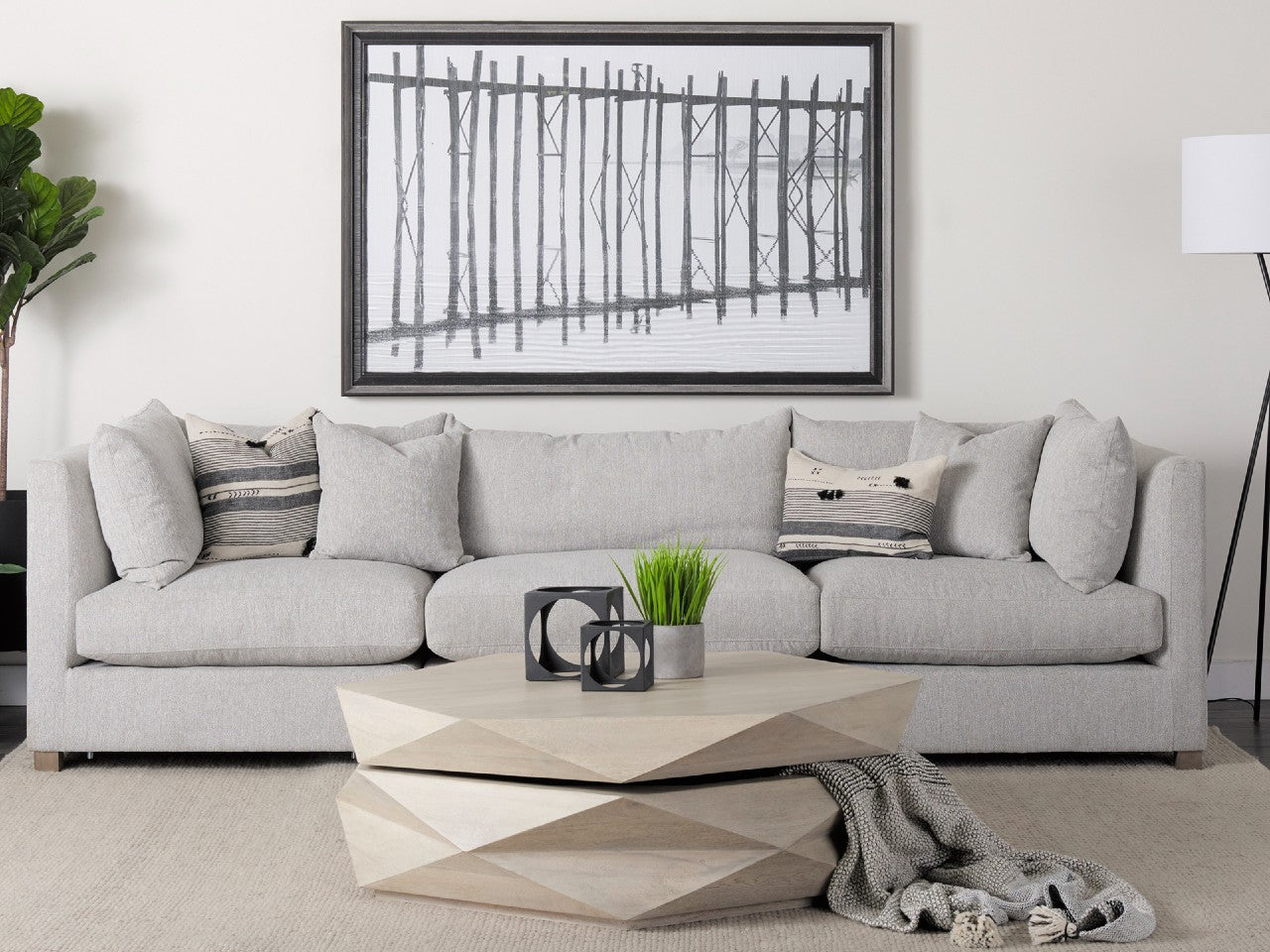Arreto Coffee Table - White | Calgary Furniture Store
