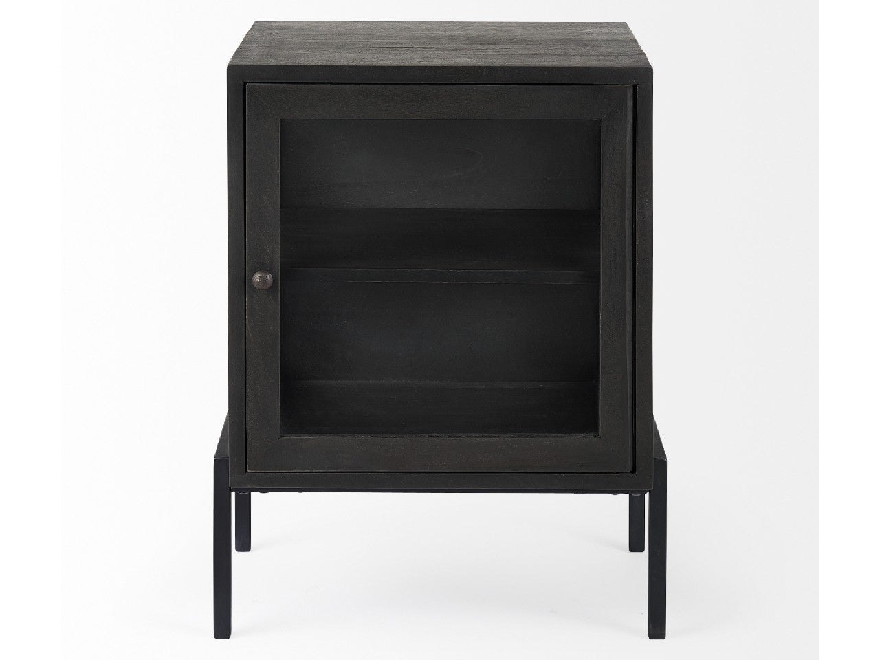 Arelius Side Table - Dark Brown | Calgary Furniture Store
