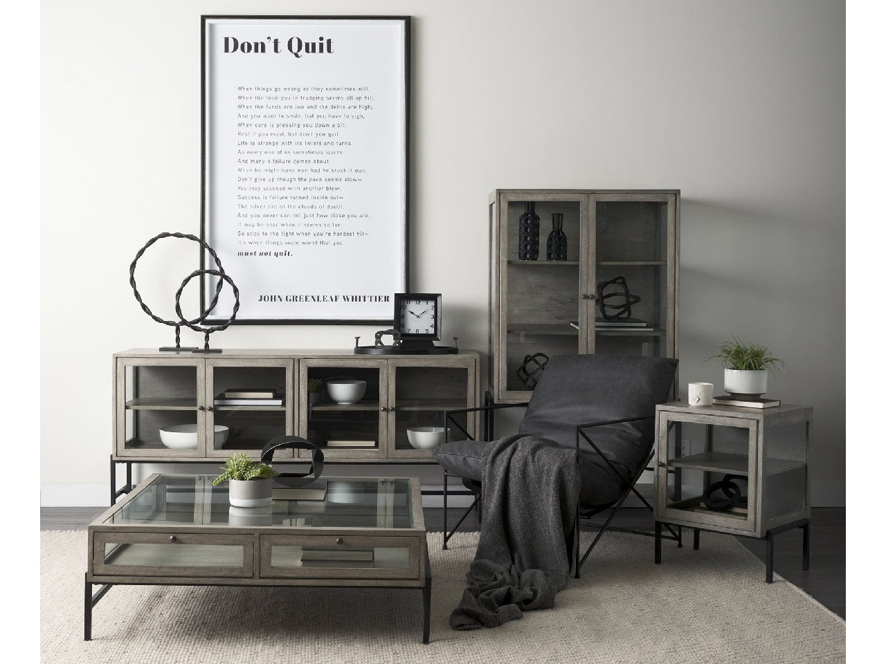 Arelius Side Table - Gray | Calgary Furniture Store