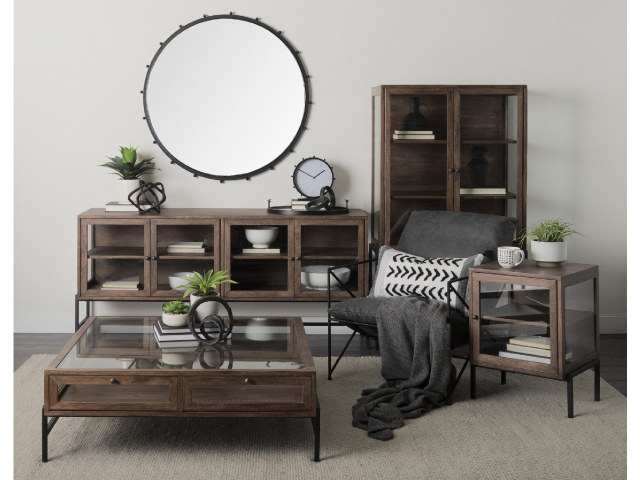 Arelius Side Table - Medium Brown | Calgary Furniture Store