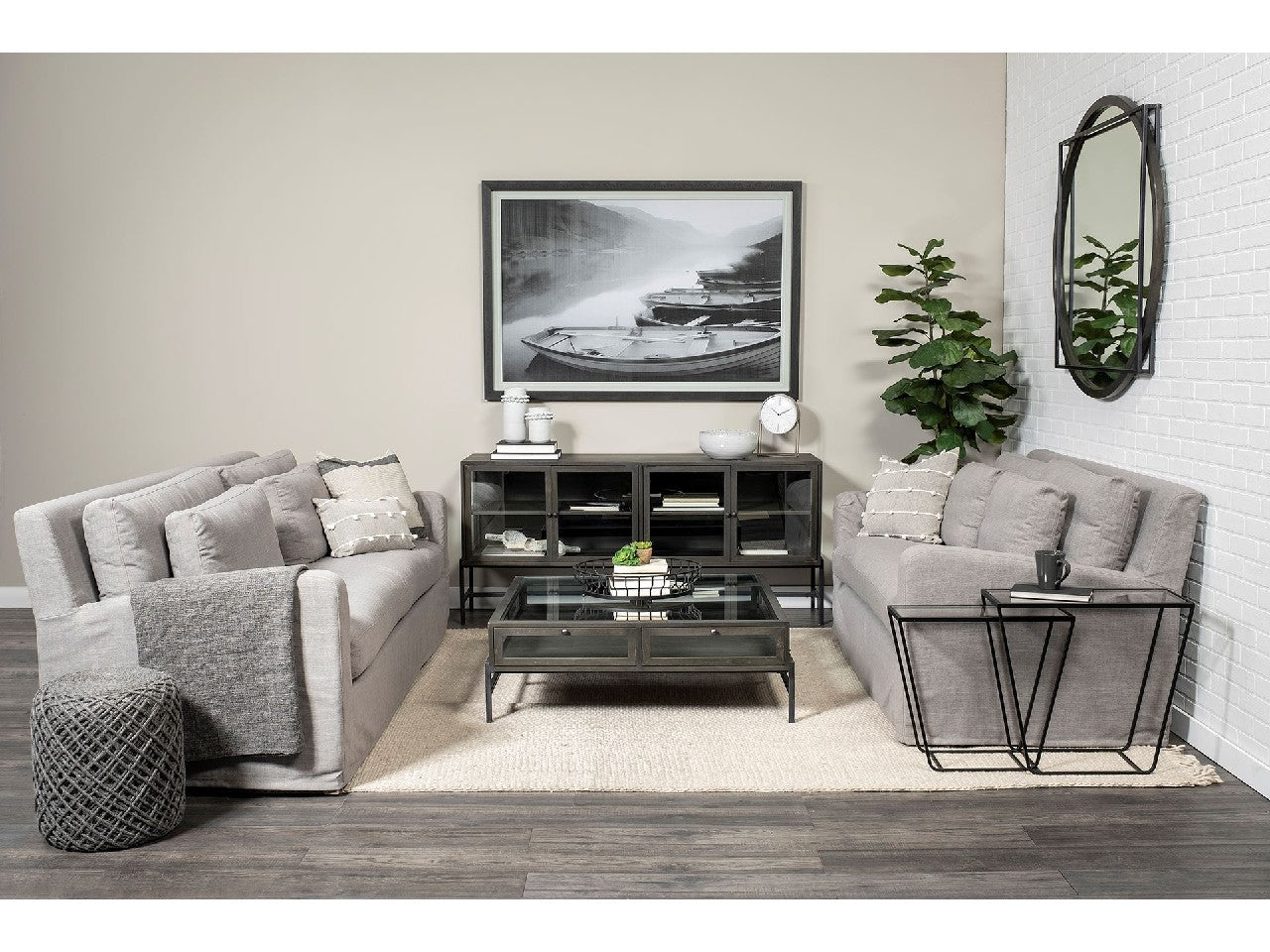 Aurelius Coffee Table - Black Brown | Calgary Furniture Store