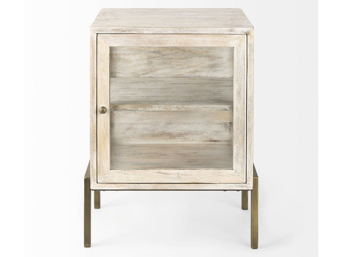 Arelius Side Table - White | Calgary Furniture Store