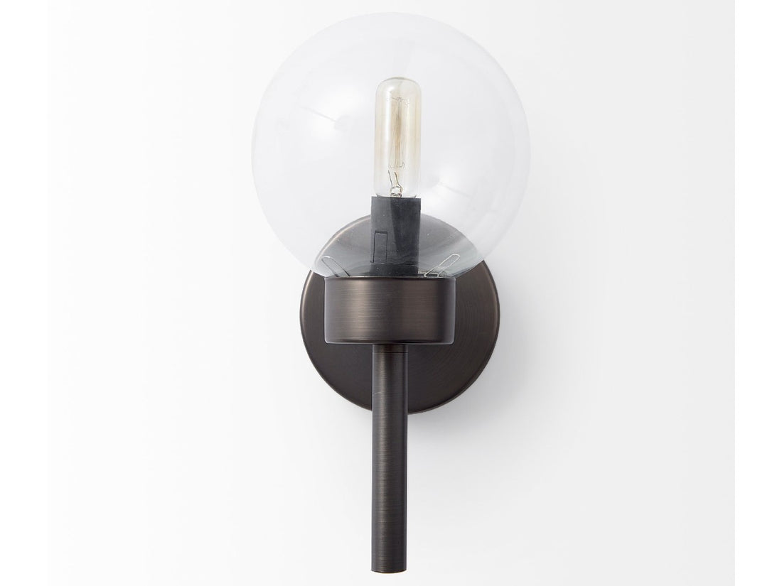 Boltern Wall Sconce - Black | Calgary Furniture Store