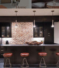 Bowlar Bar Stool Leather in Black | Calgary Furniture Store