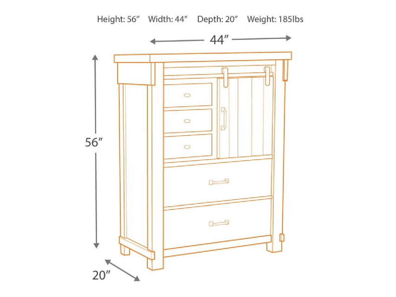 Brashland Chest Drawer | Calgary Furniture Store