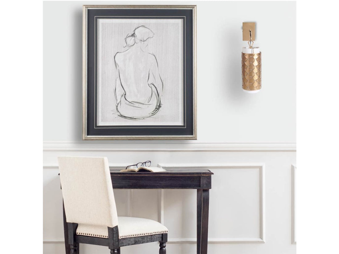 Brasseur Wall Sconce - Gold | Calgary Furniture Store