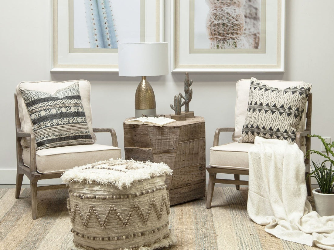 Caela Pouf | Calgary Furniture Store