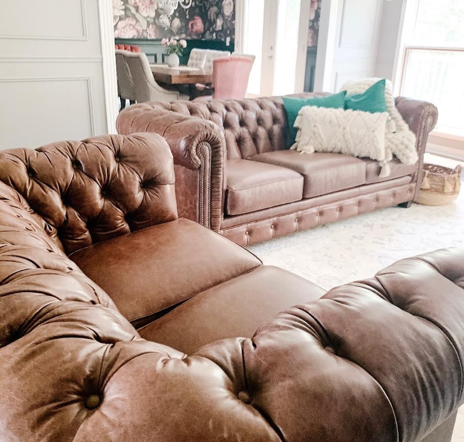 3230 Decor Rest Leather Custom Sofa 🇨🇦 | Calgary Furniture Store