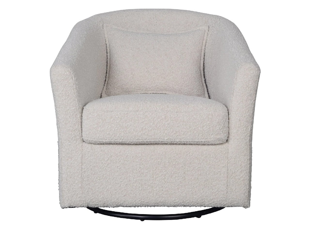 Carmen Swivel Glider - Cream | Calgary Furniture Store