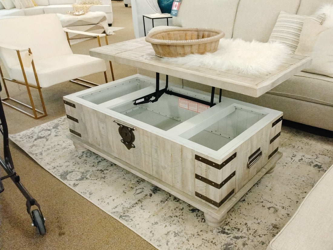 Carynhurst Coffee Table with Lift Top | Calgary Furniture Store