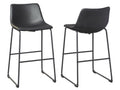 Centiar Bar Stool - Black | Calgary Furniture Store