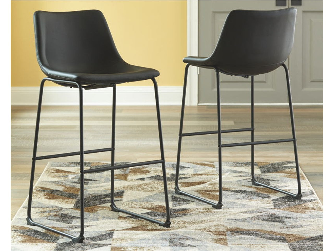 Centiar Bar Stool - Black | Calgary Furniture Store