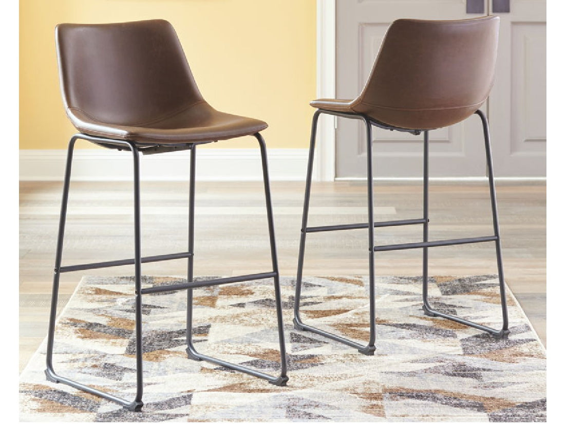 Centiar Bar Stool - Brown | Calgary Furniture Store