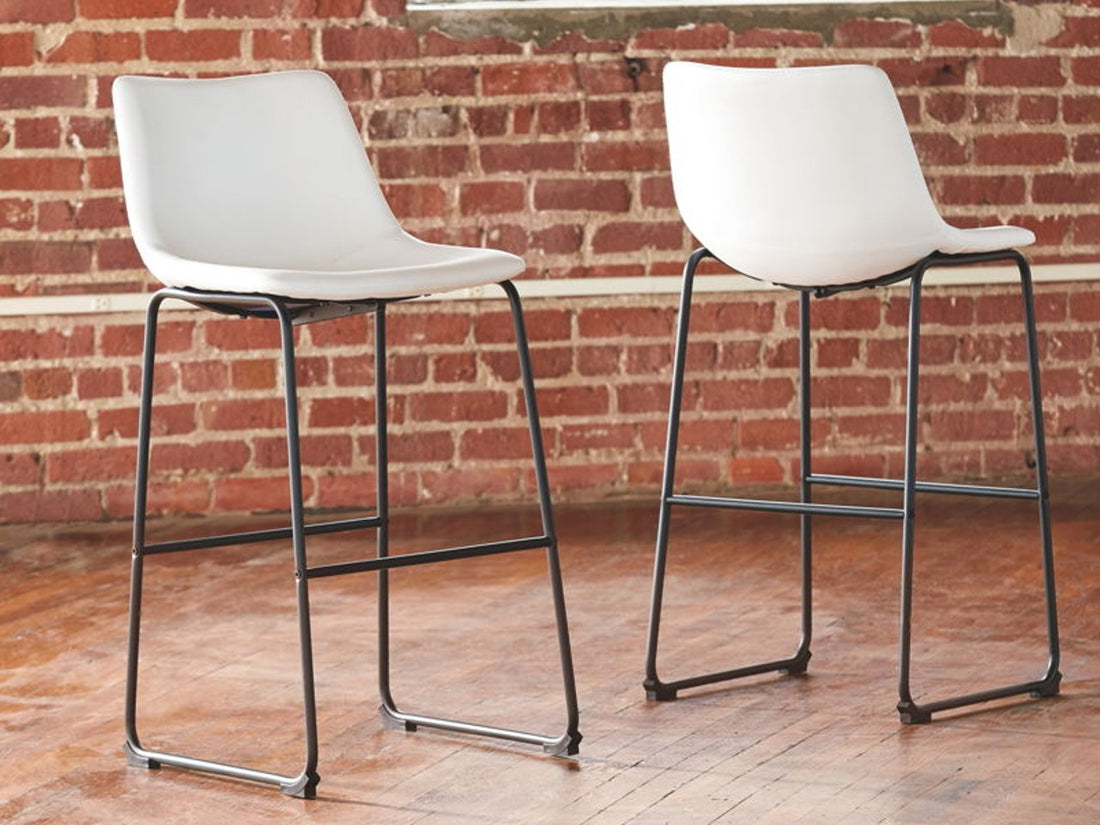 Centiar Bar Stool - White | Calgary Furniture Store