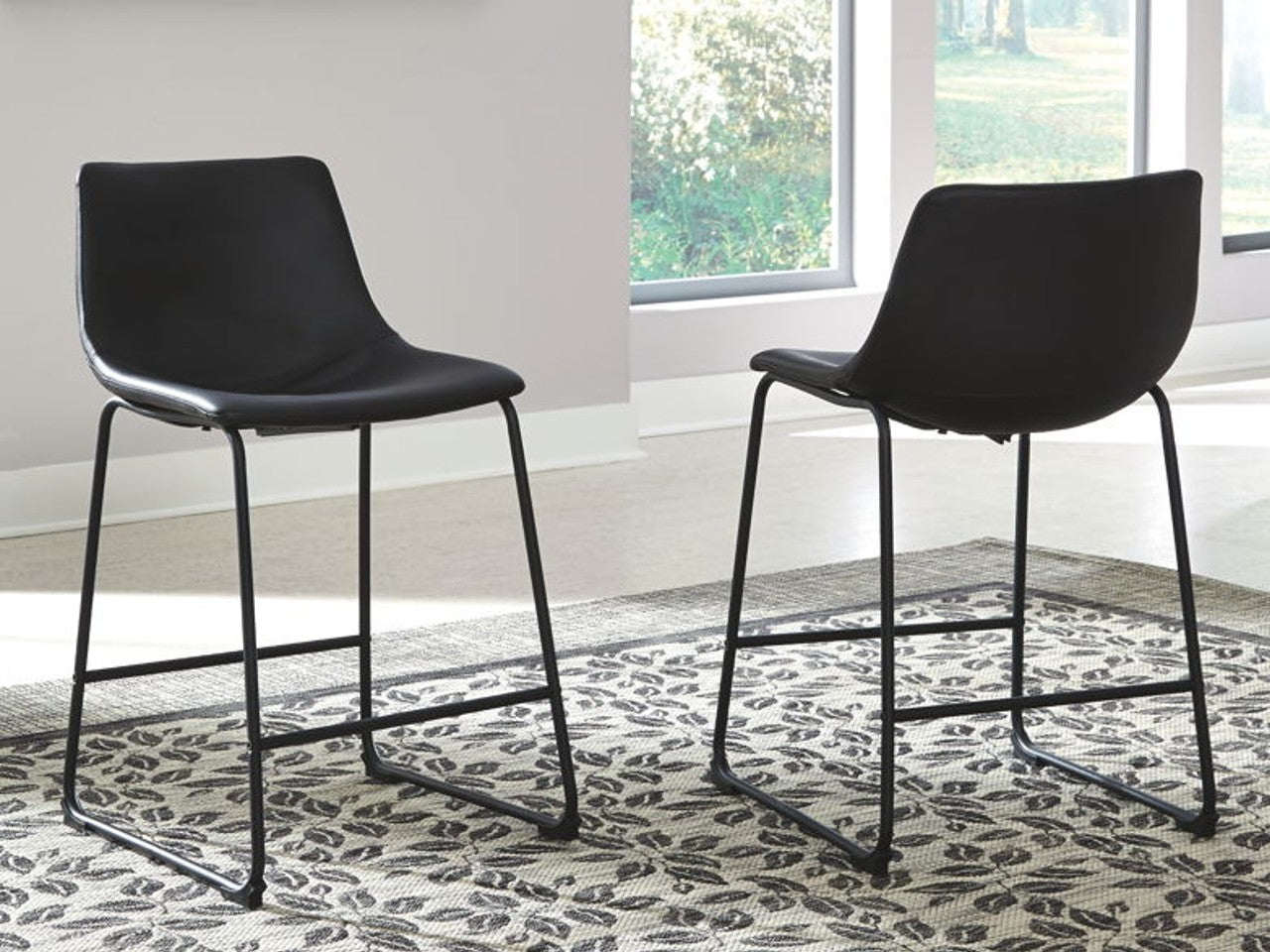 Centia Counter Stool - Black | Calgary Furniture Store