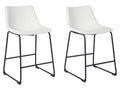 Centiar Counter Stool - White | Calgary Furniture Store