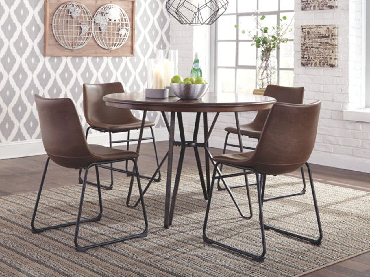 Centiar Dining Chair - Brown | Calgary Furniture Store