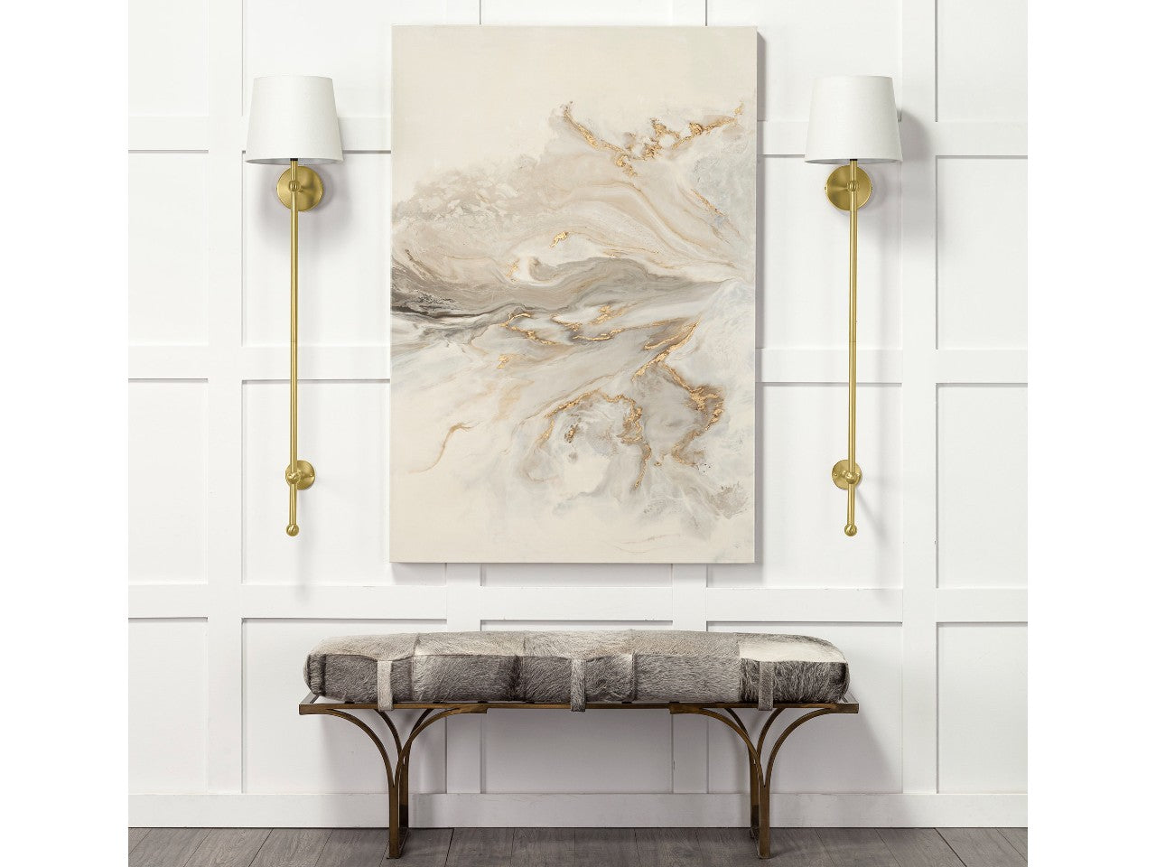 Chester Wall Sconce - Gold | Calgary Furniture Store