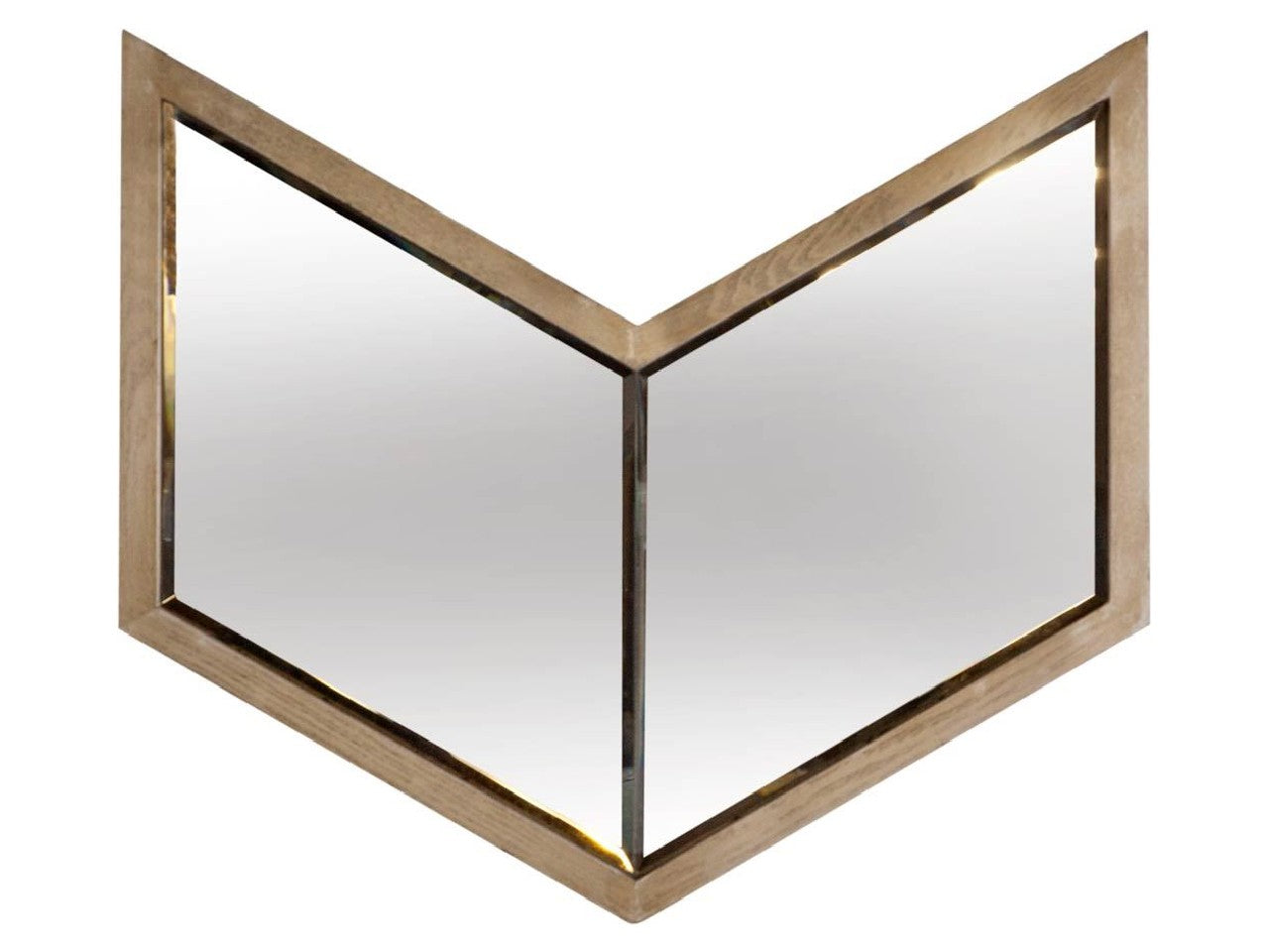 Chevren Mirror - Silver | Calgary Furniture Store