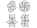 Chevren Mirror - Silver | Calgary Furniture Store