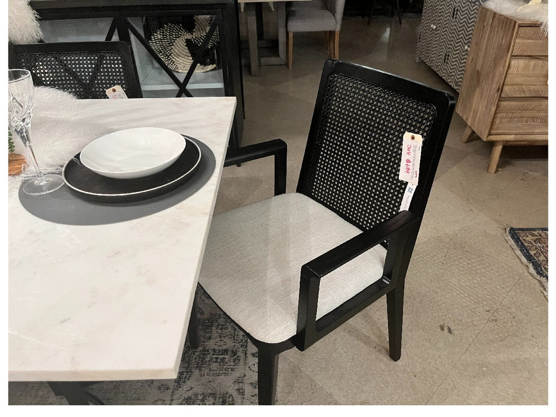 Clara Black Dining Armchair | Calgary Furniture Store