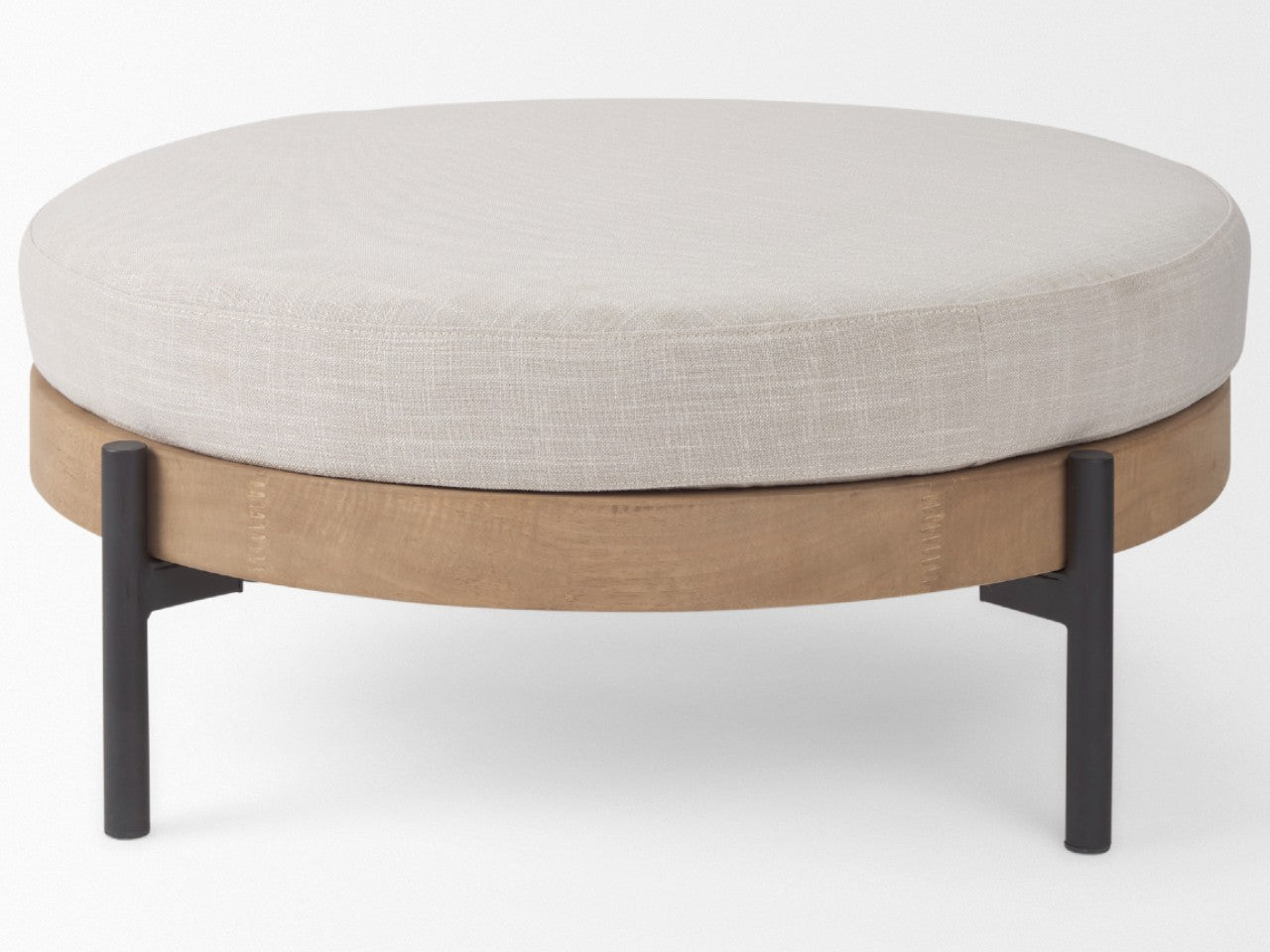 Colburne Round Ottoman | Calgary Furniture Store